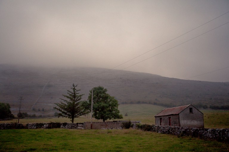 A foggy morning in the Burren Ireland