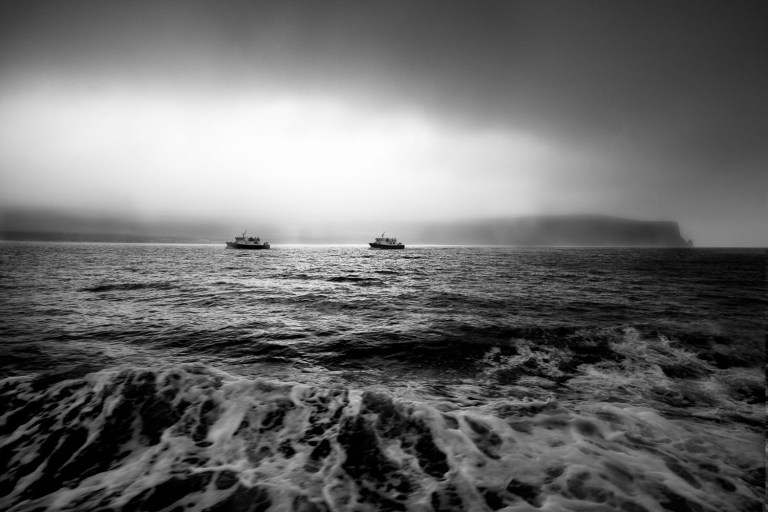 The cliffs of moher from the ferry, 