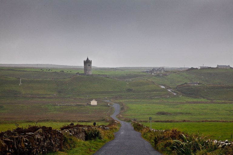 Tower in Ireland, Landscape photography