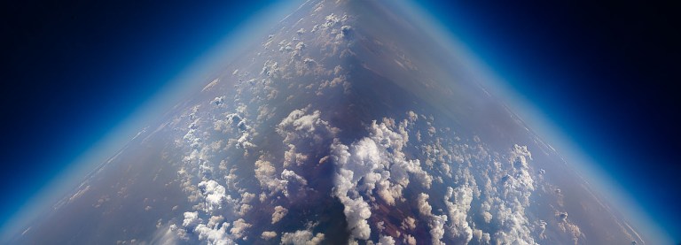 The earth from a plane