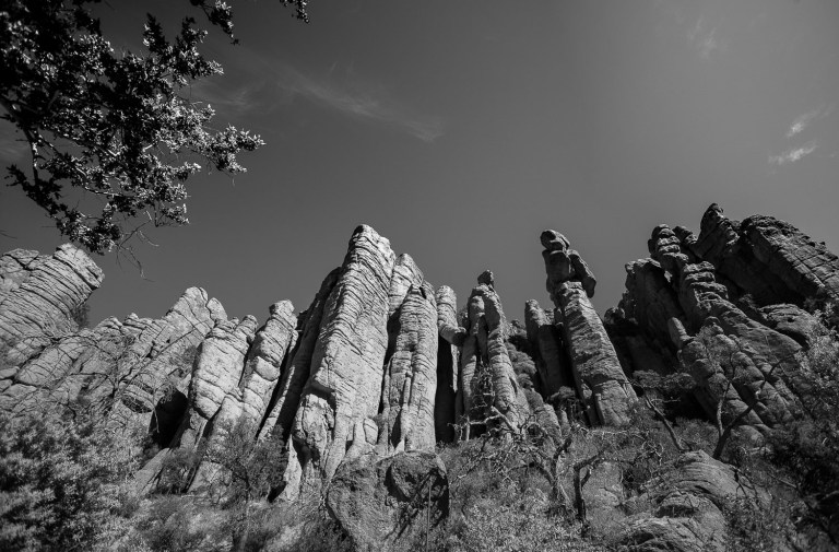 Volcanic Rock Formation. Organ Pipe Formation, Chiricahua National Monument, Arizona.
